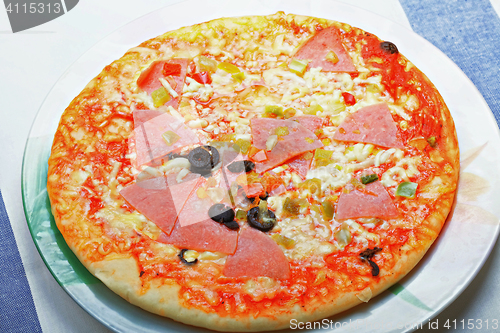 Image of Dish with pizza