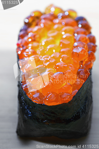 Image of Red caviar sushi