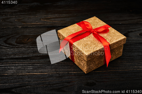 Image of Gift box with red ribbon