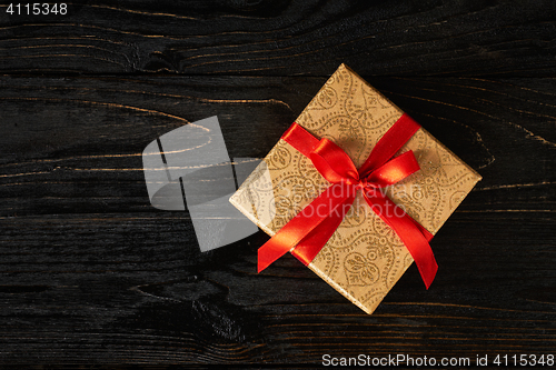 Image of Gift box with red ribbon