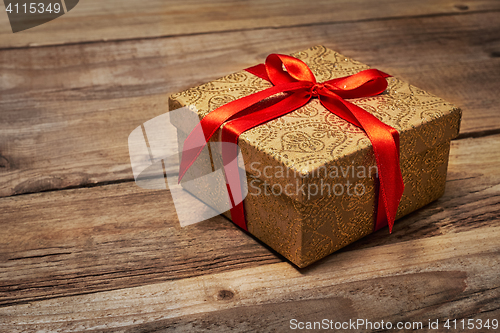 Image of Gift box with red ribbon