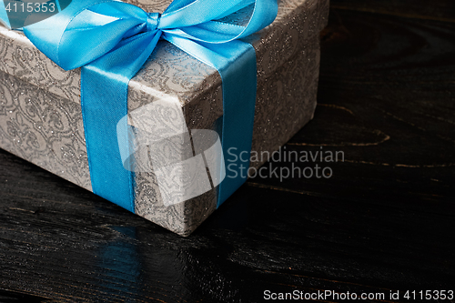 Image of Gift box with red ribbon