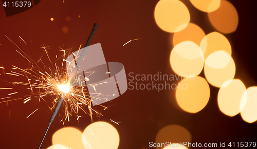 Image of New Year sparkling bengal fire