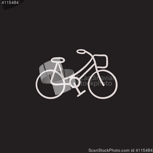 Image of Bicycle sketch icon.