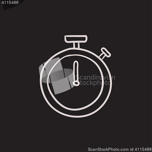 Image of Stopwatch sketch icon.