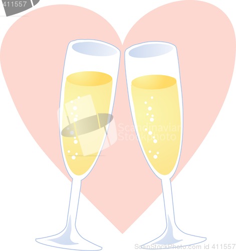 Image of Champagne heart