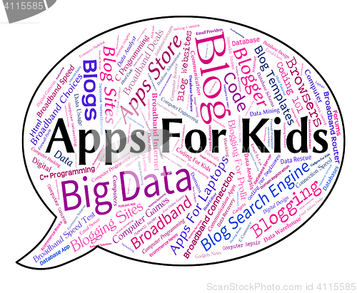 Image of Apps For Kids Represents Application Software And Children