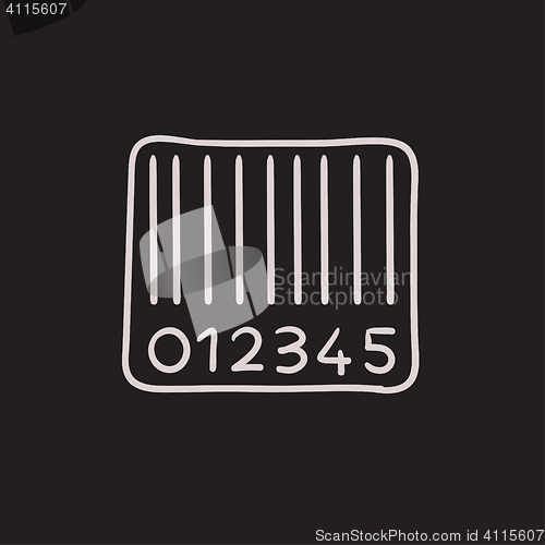 Image of Barcode sketch icon.