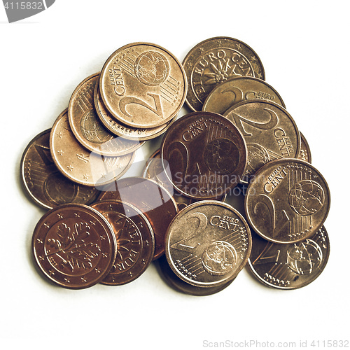 Image of Vintage Euro coins