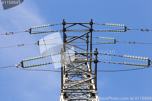 Image of High-voltage power poles