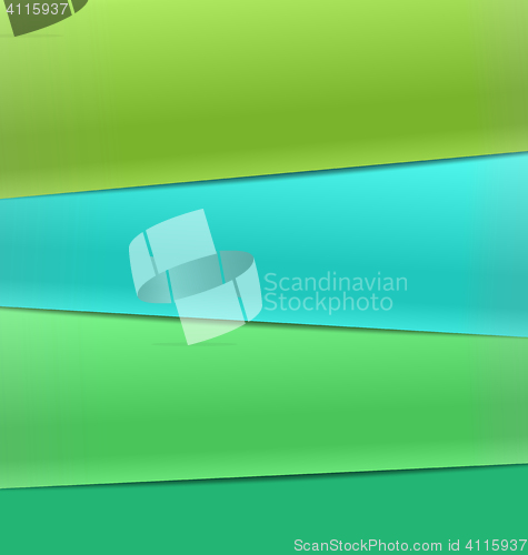 Image of Colorful Paper Ribbon Stickers with Various Tilt Angle