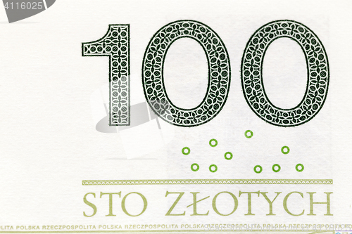 Image of Polish Zloty closeup