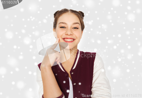 Image of happy smiling pretty teenage girl