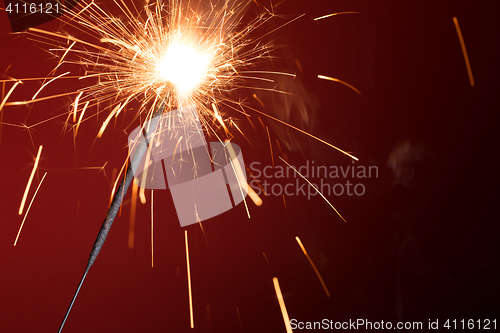 Image of Red backdrop with bengal fire