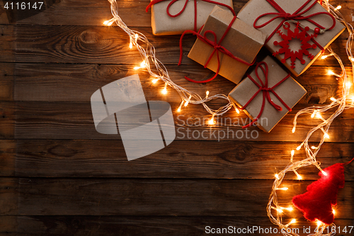 Image of Boxes , gifts on empty background