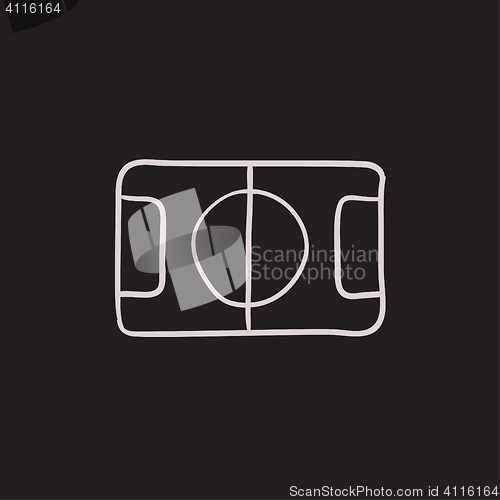 Image of Stadium layout sketch icon.