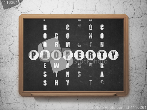 Image of Business concept: Property in Crossword Puzzle