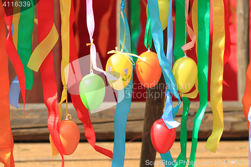 Image of easter eggs background