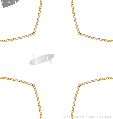 Image of Golden Chain of Abstract Shape