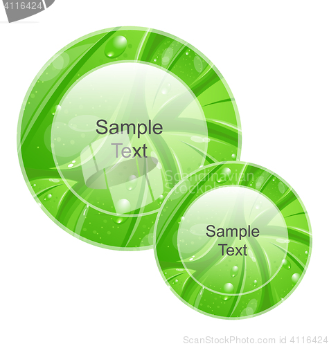 Image of Eco Friendly Icons for web Design, Leaves Texture