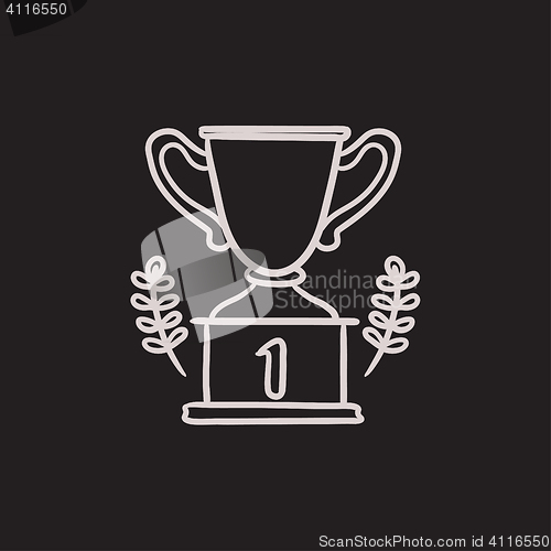 Image of Trophy sketch icon.