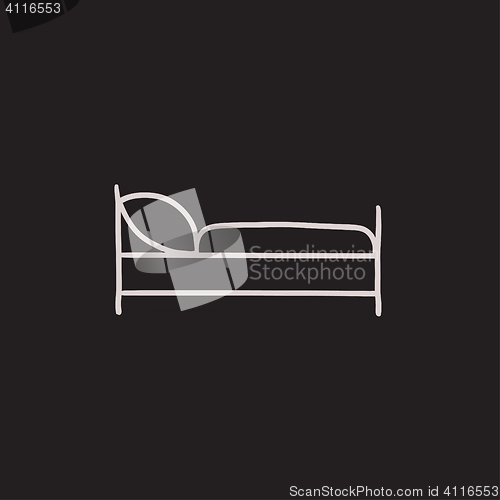 Image of Bed sketch icon.
