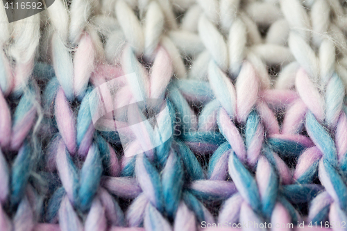 Image of close up of knitted item