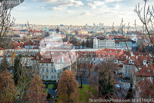 Image of December advent Prague cityscape photo