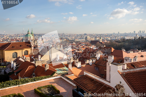 Image of December advent Prague cityscape photo