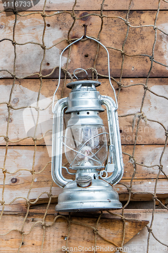Image of Old kerosene lamp hanging