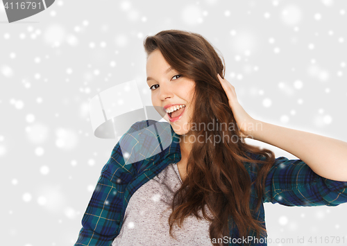 Image of happy smiling pretty teenage girl
