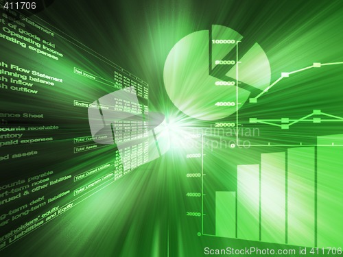 Image of Spreadsheet data green