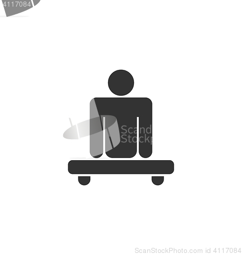Image of Pictogram of Amputee in Wheelchair
