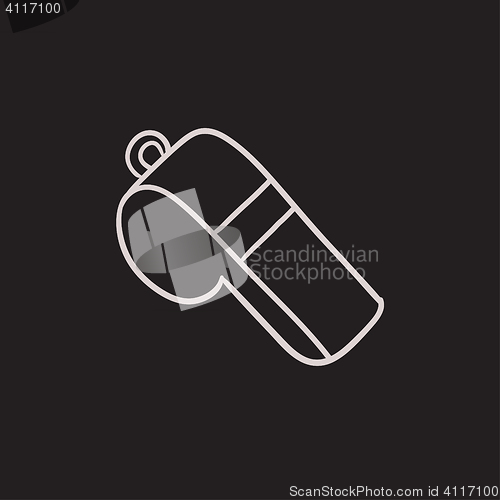 Image of Whistle sketch icon.