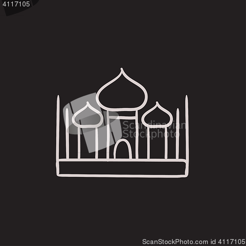 Image of Mosque sketch icon.