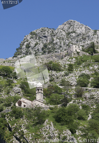 Image of Ruins of the fortress over Kotor