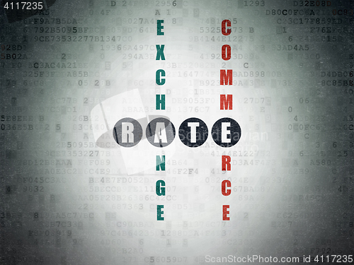 Image of Money concept: Rate in Crossword Puzzle