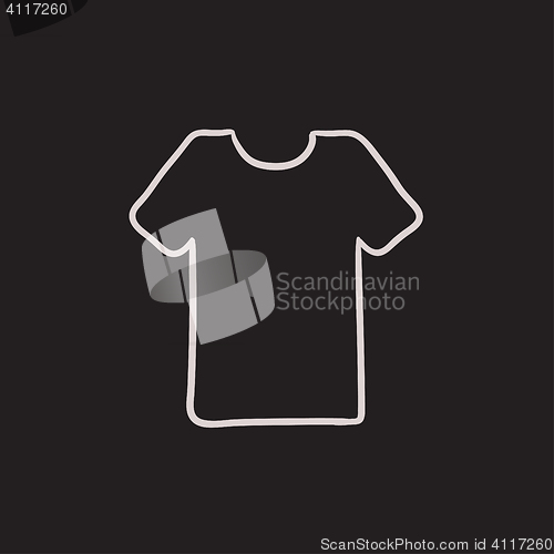 Image of T-shirt sketch icon.