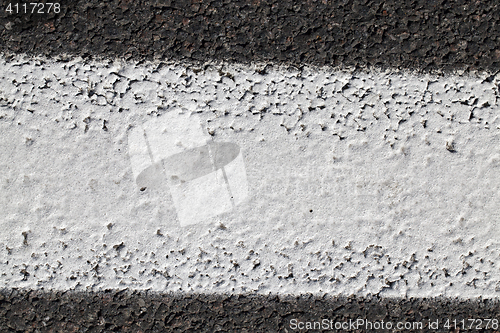 Image of road markings, close-up