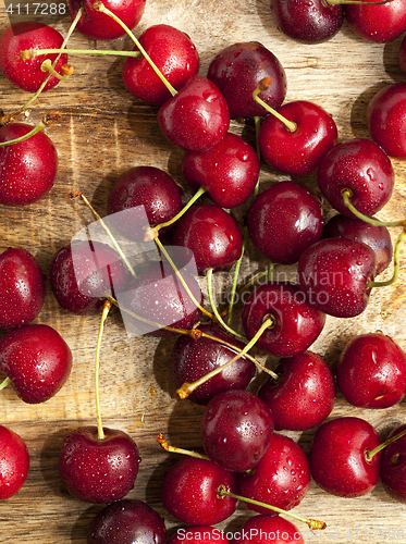 Image of red ripe cherry