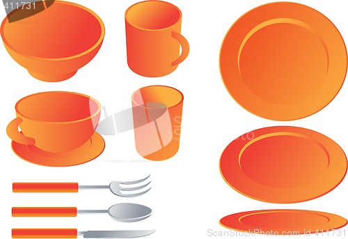 Image of Dining set illustration