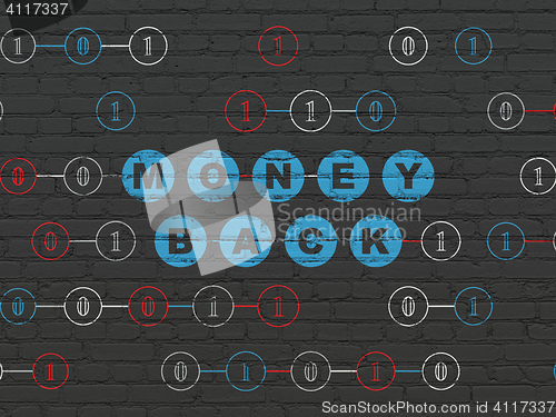 Image of Finance concept: Money Back on wall background