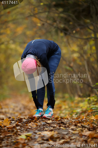 Image of Blonde goes in for sports