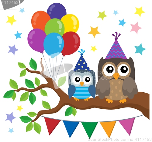 Image of Party owls theme image 1