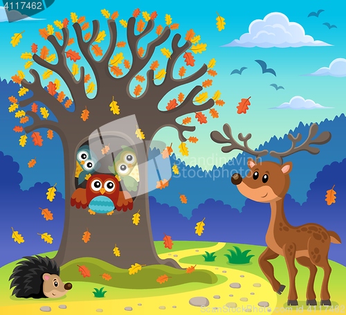 Image of Owl tree theme image 5