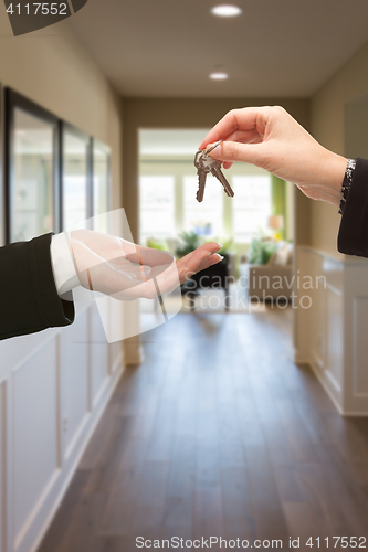 Image of Handing Over The Keys Inside House