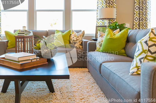 Image of Living Area with Coffee Table and Couch