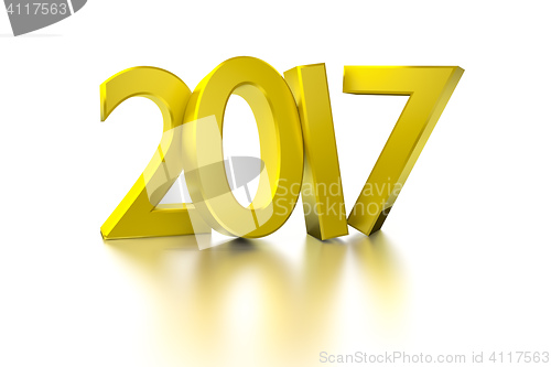 Image of golden happy new year 2017