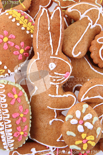 Image of easter gingerbread background