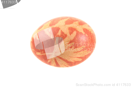 Image of egg colored by plants and onion